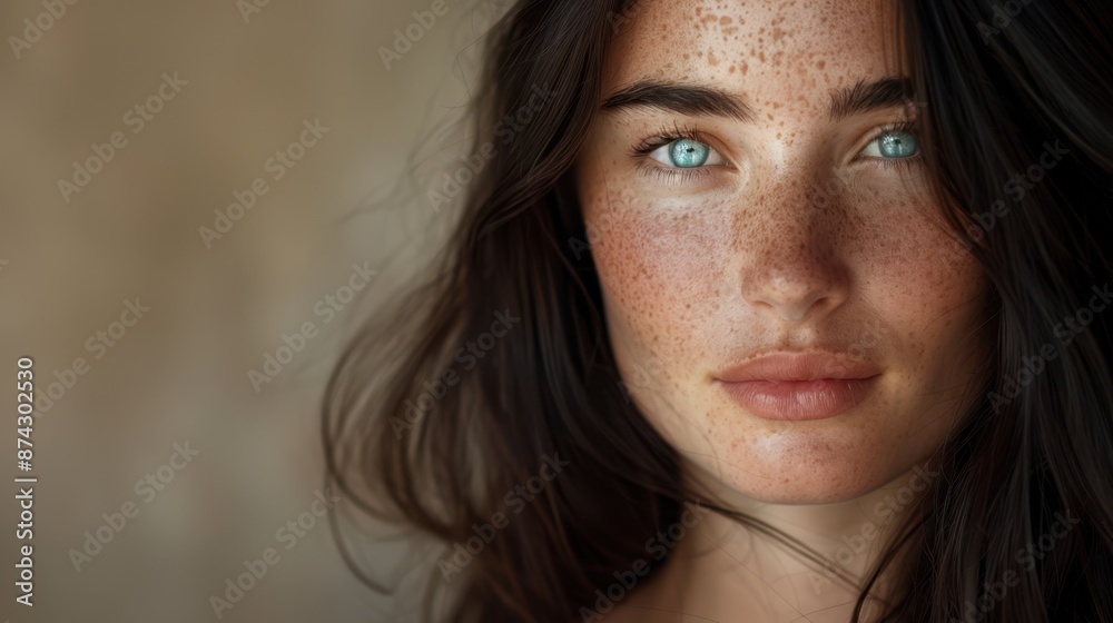 The freckled young woman