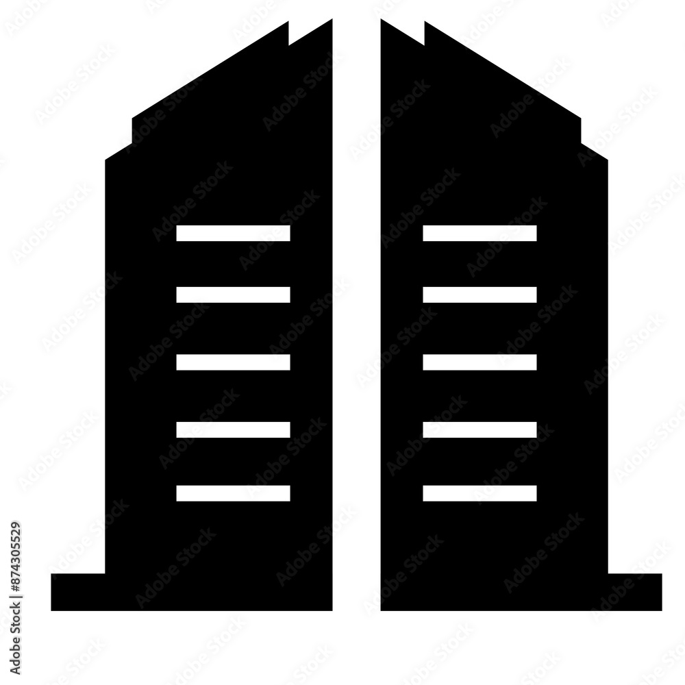 illustration of a building silhouette illustration of a building silhouette