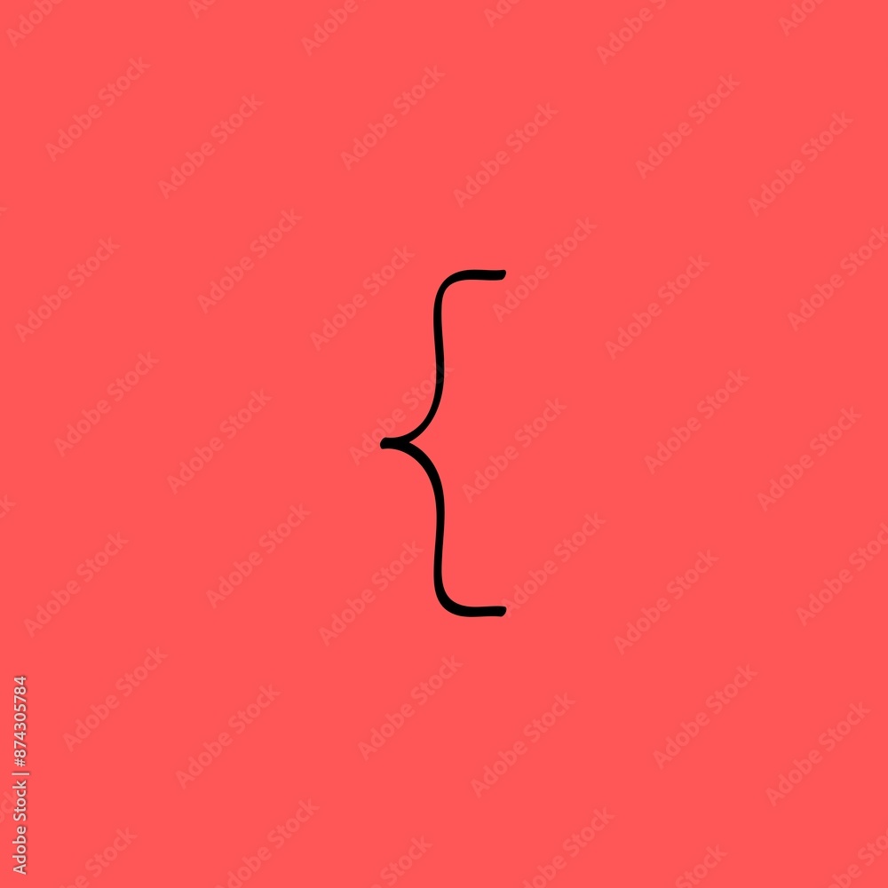 Arrow icon with red background. Arrow icon with red background.