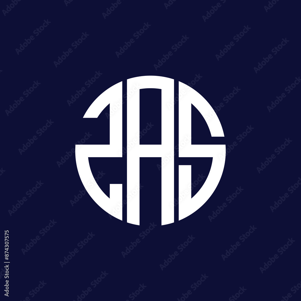 Fototapeta premium zas circle logo design