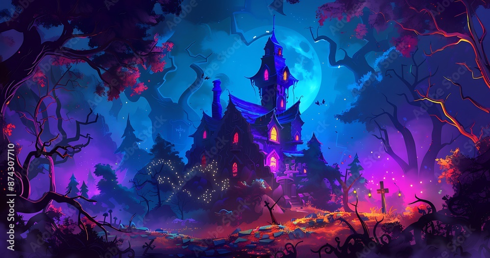 Mystical Nightshade Castle Under the Blood Moon Mystical Nightshade Castle Under the Blood Moon