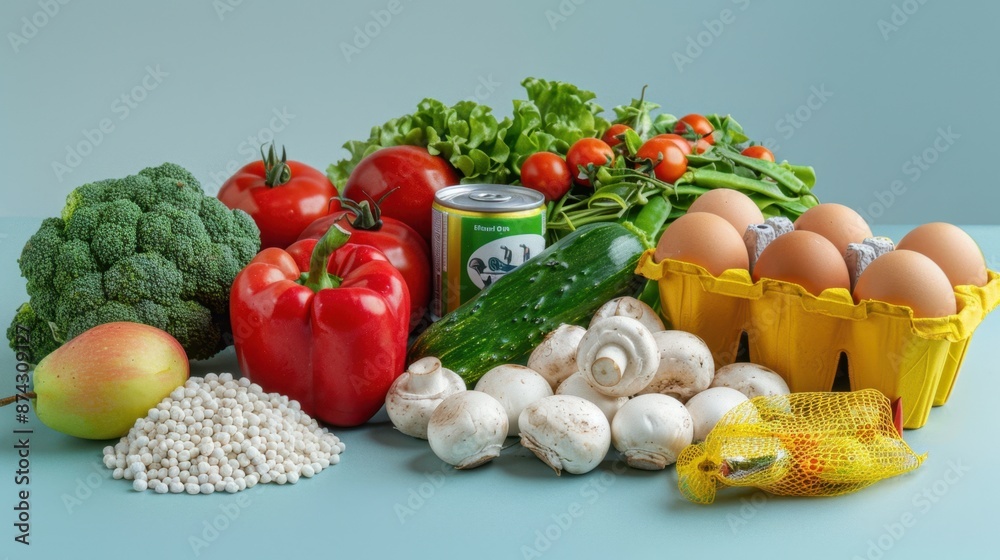 The assortment of fresh produce The assortment of fresh produce