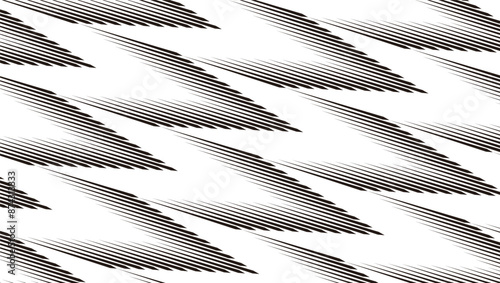 Black and white seamless pattern arrows shape. For sporty background pattern. Vector Format Illustration 