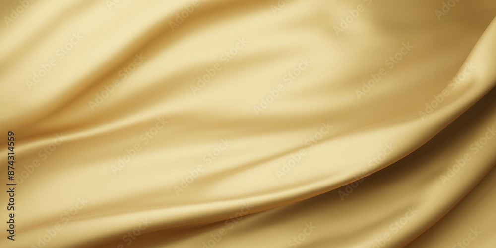Fototapeta premium Gold luxury fabric background 3d render