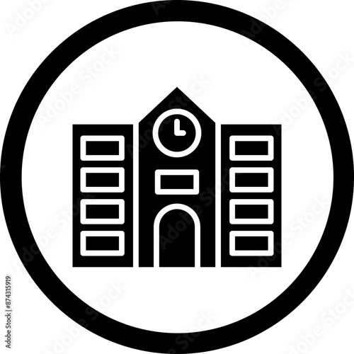 Department Glyph Black Icon