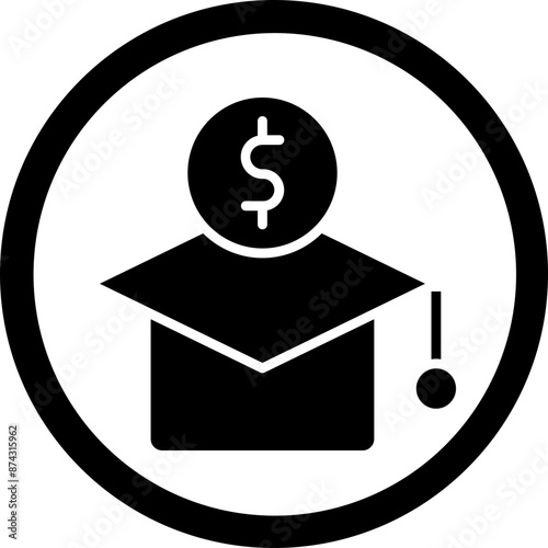 Fees Glyph Black Icon