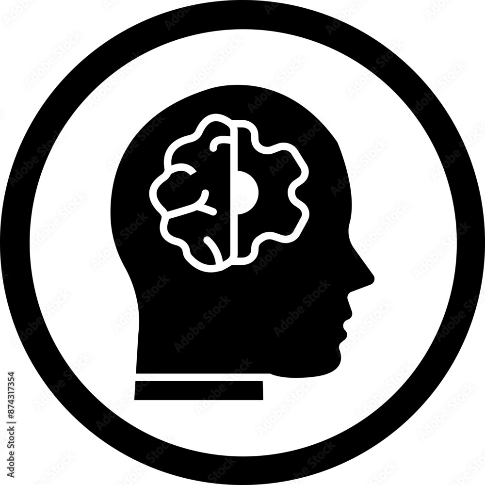 Deep Learning Glyph Black Icon Deep Learning Glyph Black Icon