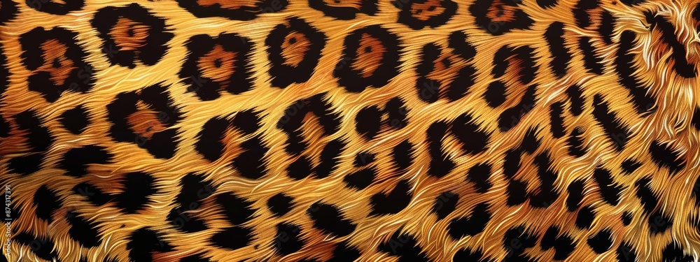 Fototapeta premium Leopard skin texture background.
