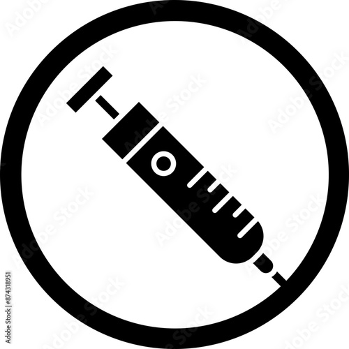 Injection Glyph Black Icon