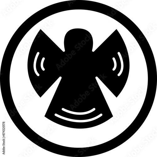 Angle Glyph Black Icon