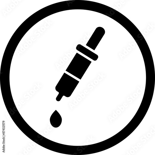 Eye Drops Glyph Black Icon