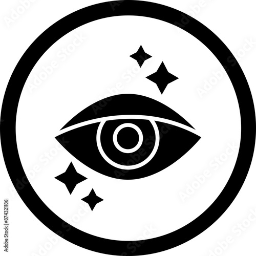 Ophthalmologist Glyph Black Icon