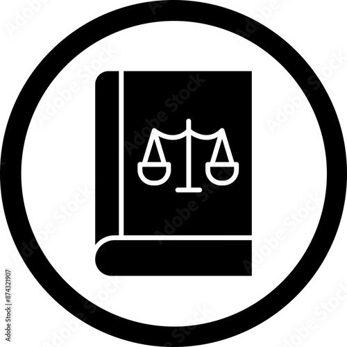 Book Glyph Black Icon
