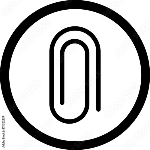 Attachment Glyph Black Icon