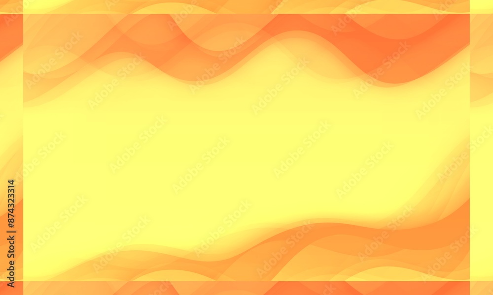 Abstract Warm-Toned Wavy Background with Gradient from Yellow to Orange Abstract Warm-Toned Wavy Background with Gradient from Yellow to Orange