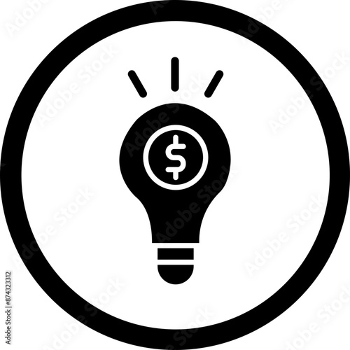 Idea Glyph Black Icon