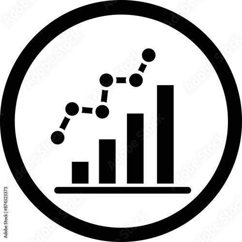 Statisctics Glyph Black Icon