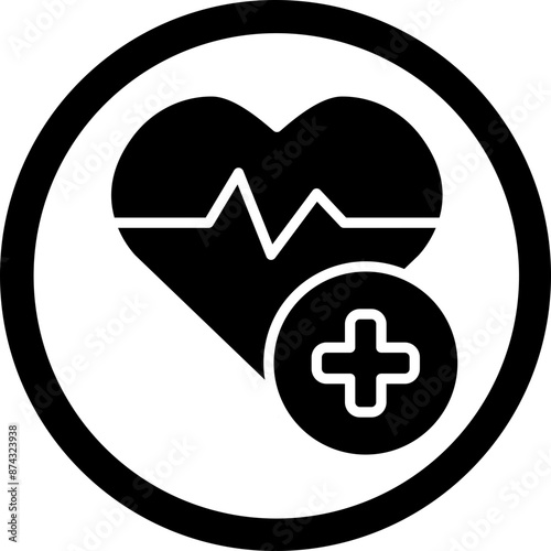 Health Glyph Black Icon