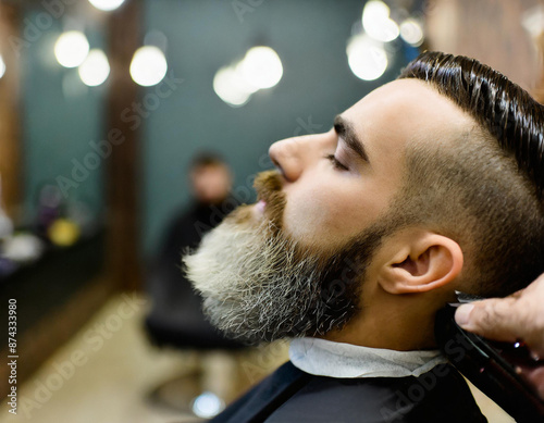 Fototapeta Barber fryzjer męski