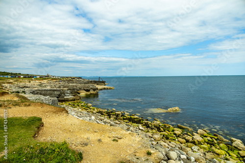 Spaziergang zum Portland Leuchtturm auf der Insel von Portland  - Cornwall - Vereinigtes Königreich photo