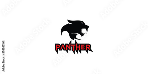 Creative panther logo design with unique concept , premium vector