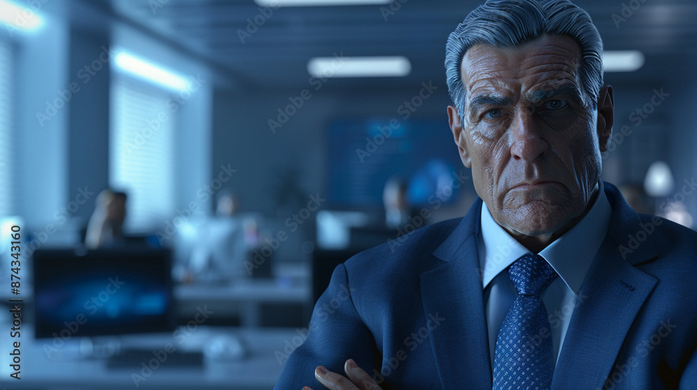 a business leader feeling blue at the workplace a business leader feeling blue at the workplace