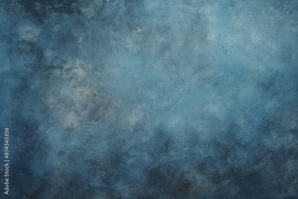 Processed collage of dark blue plaster material texture. Background for banner, backdrop or texture