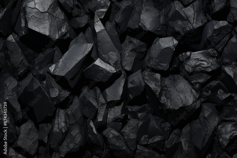 Processed collage of industrial pea coal surface texture. Background for banner, backdrop or texture Processed collage of industrial pea coal surface texture. Background for banner, backdrop or texture