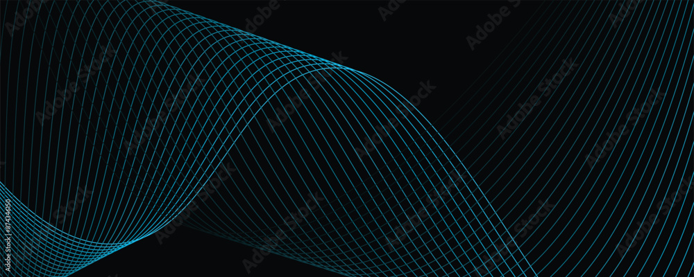 Vector abstract light lines wavy flowing dynamic in green bllue colors isolated on black background.
Vector abstract light lines wavy flowing dynamic in green bllue colors isolated on black background.