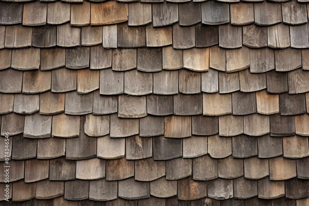 Processed collage of rustic barn roof shingles surface texture. Background for banner, backdrop Processed collage of rustic barn roof shingles surface texture. Background for banner, backdrop