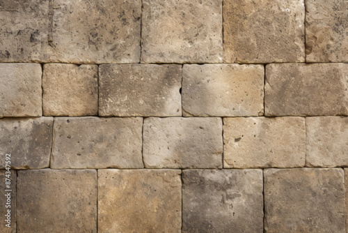 Wallpaper Mural Processed collage of ancient yellow block wall texture. Background for banner, backdrop or texture Torontodigital.ca