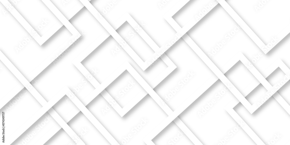 Vector Modern white and gray technology concept diamond triangle geometric line background. white abstract gradient geometric background. white abstract design background template.