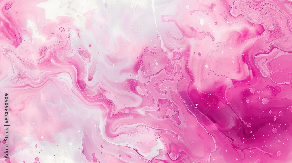 Fototapeta premium Abstract pink and white marble background.