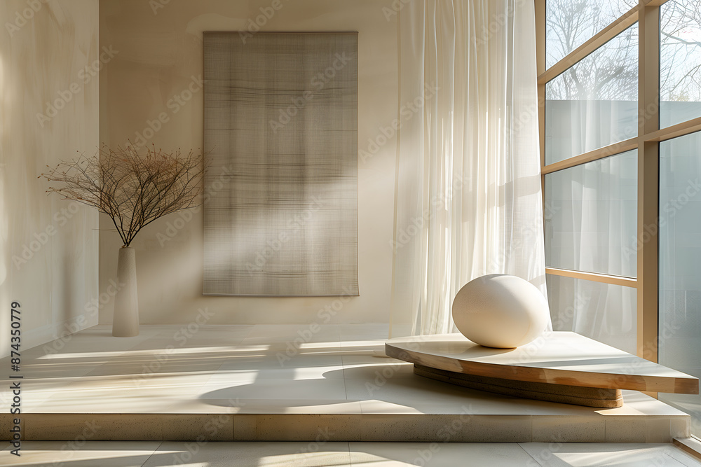 Fototapeta premium Intérieur zen minimaliste