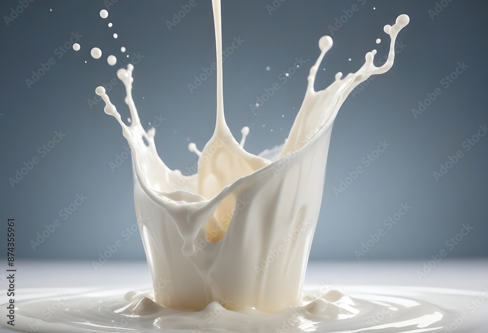 milk splash in glass milk splash in glass
