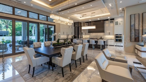 Contemporary Luxury Dining Space 