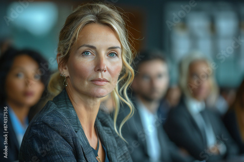 Corporate Leader in Meeting