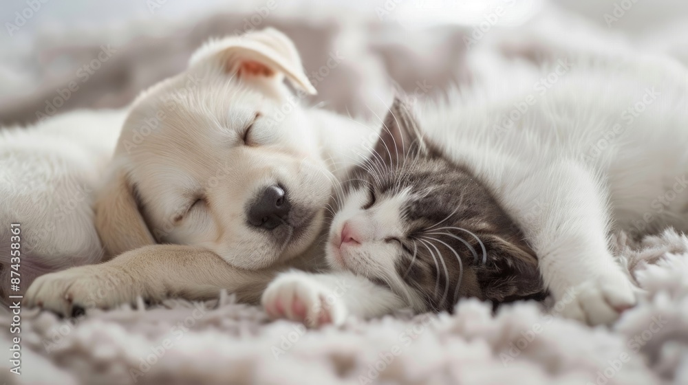 Fototapeta premium Sleeping Beauty and the Beast