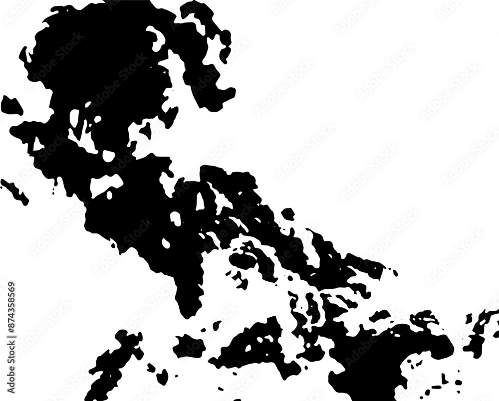 Obraz premium Rustic splash vector texture. Abstract background. Weathered surface and shape. Dirty and damaged backdrop.