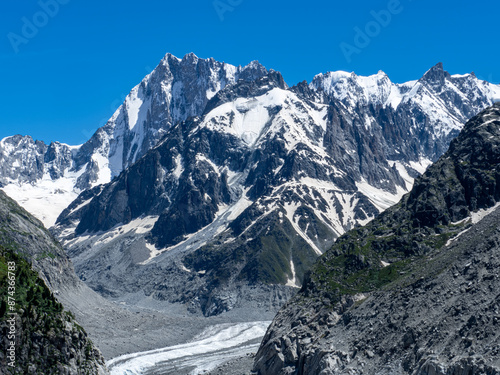 le tacul au coeur de la mer de glace en savoie secteur chamonix photo