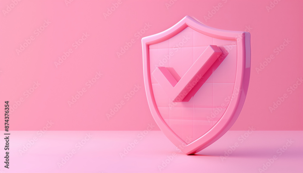 3d Shield Check Mark Icon: A Creative Concept For Security, Protection, And Successful Verification In Medical Health And Antivirus 3d Shield Check Mark Icon: A Creative Concept For Security, Protection, And Successful Verification In Medical Health And Antivirus