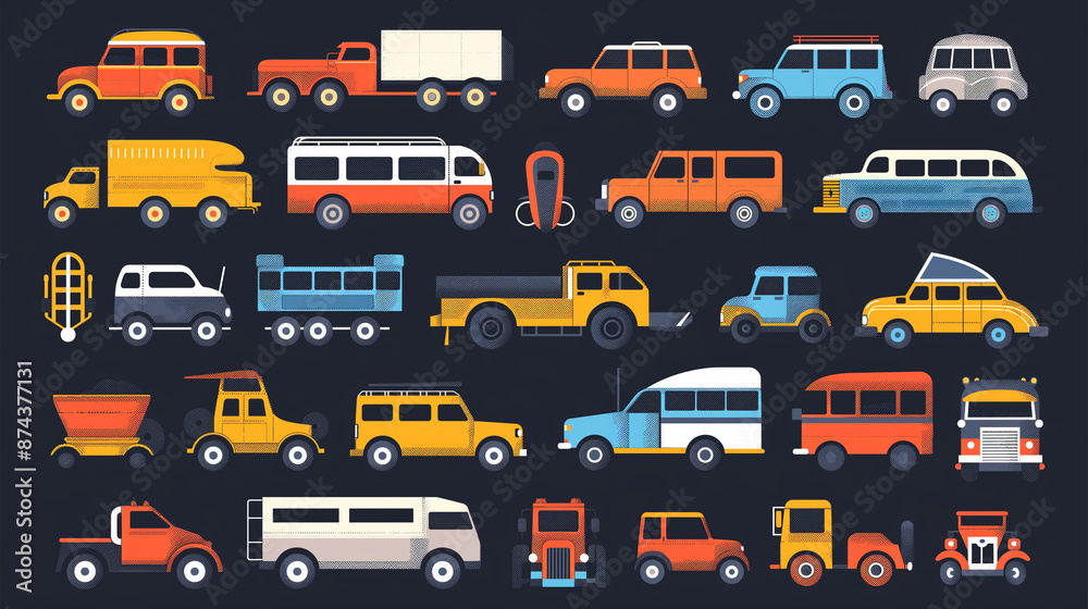 set of transport icons set of transport icons