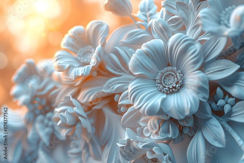 Close-up image of a beautiful bunch of flowers.