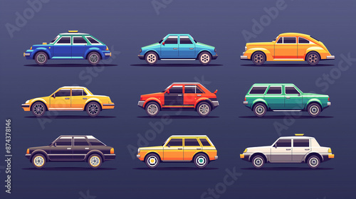 set of car  icons © Sky Layer