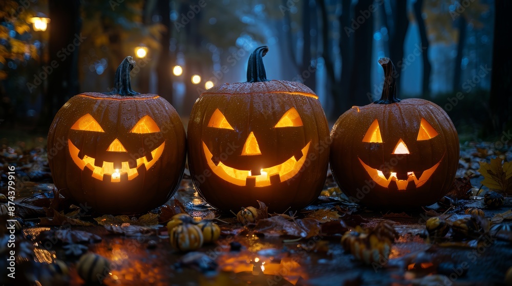 Halloween background with Pumpkin Halloween background with Pumpkin