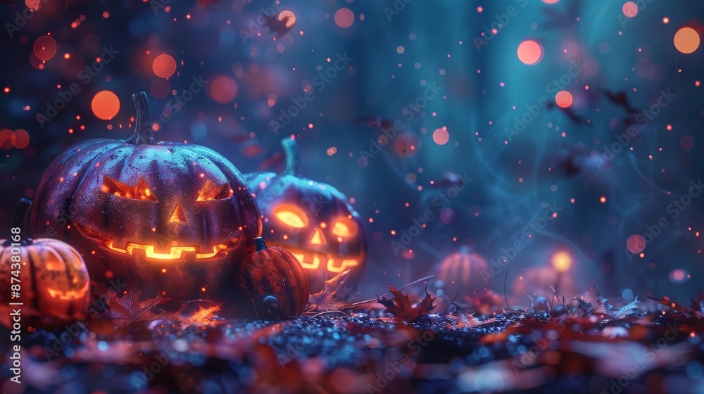Halloween background with Pumpkin Halloween background with Pumpkin