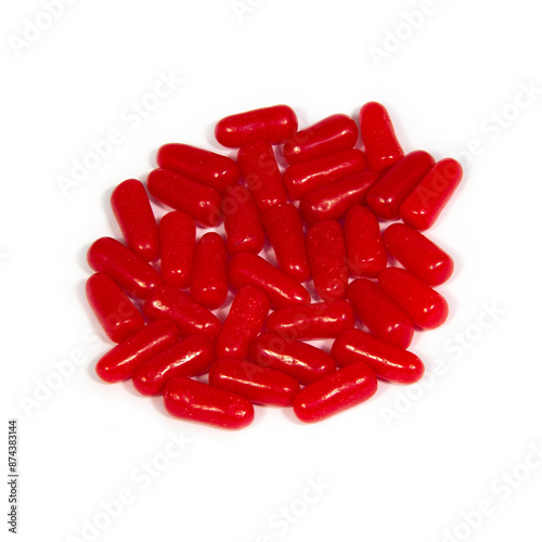 Hot Tamales on a White Background