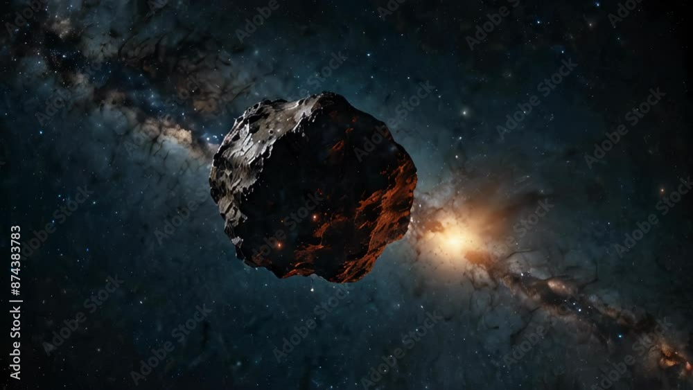 A Lonely Asteroid Travels Through The Vastness of Space A Lonely Asteroid Travels Through The Vastness of Space