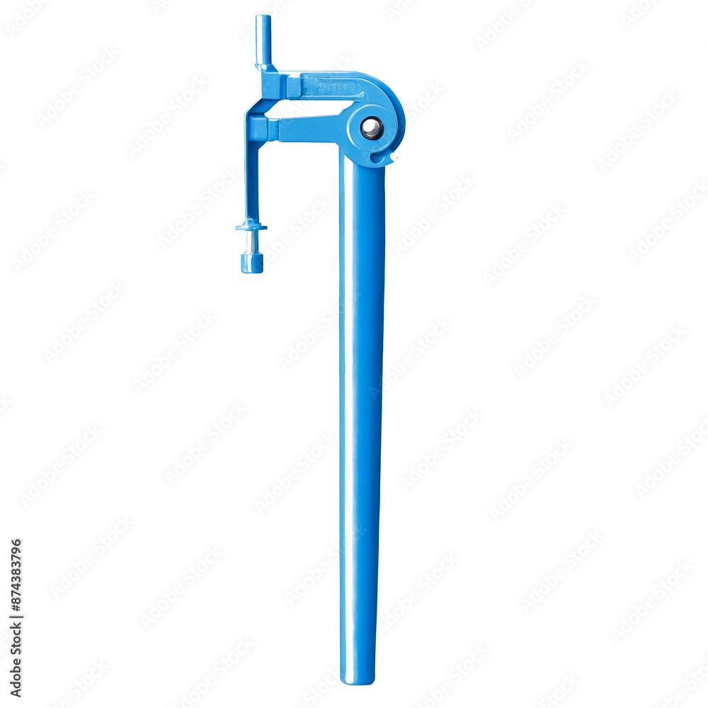 A device with a lever used for bending pipes in various angles.. A device with a lever used for bending pipes in various angles..