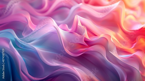 Color Gradients Trendy Decoration: A 3D image featuring trendy decoration with color gradients